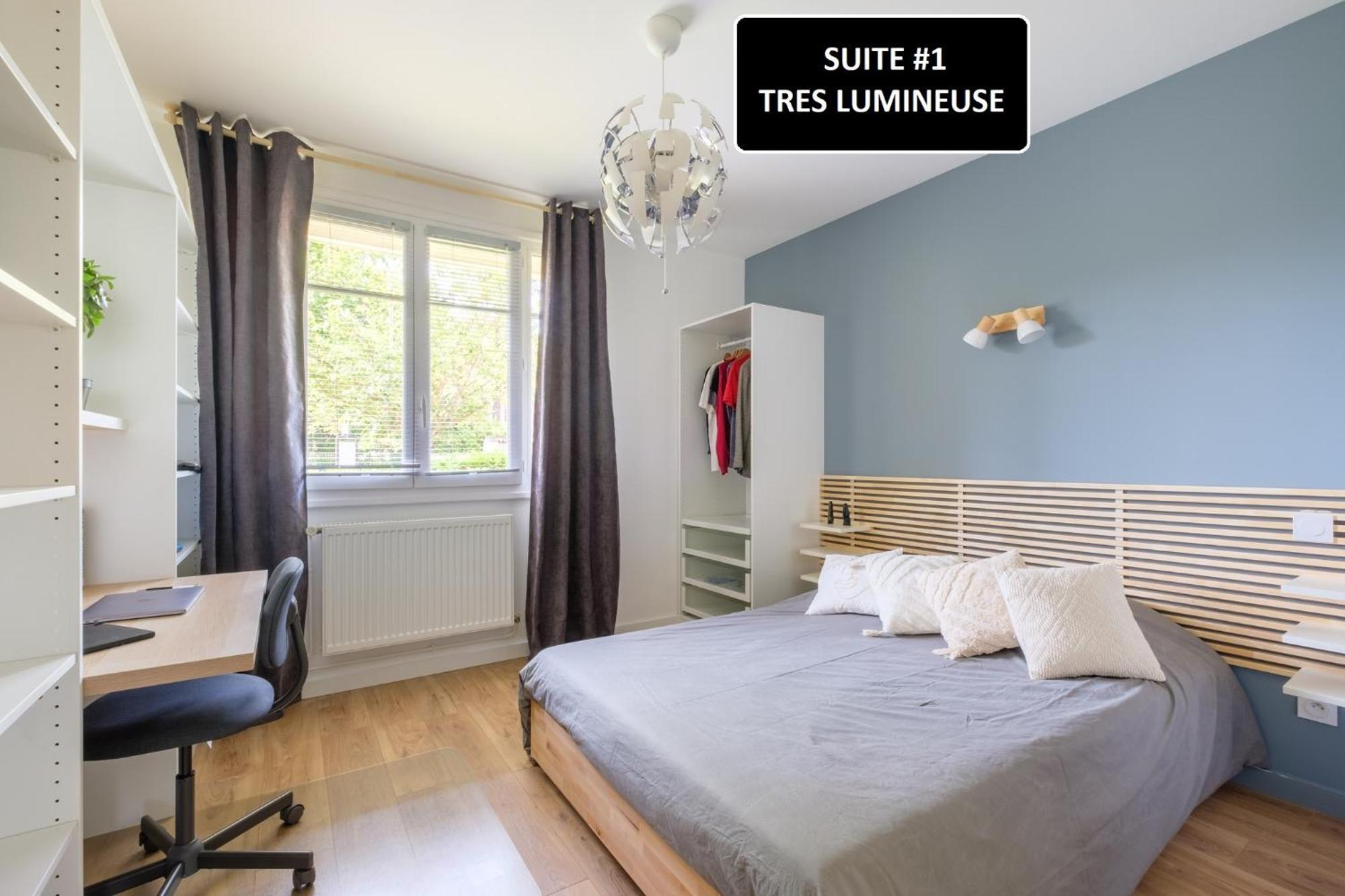 Appart 3 Suites-Chaque Suite Avec Sdo Wc Privatifs - Cuisine Commune Tassin-la-Demi-Lune Luaran gambar